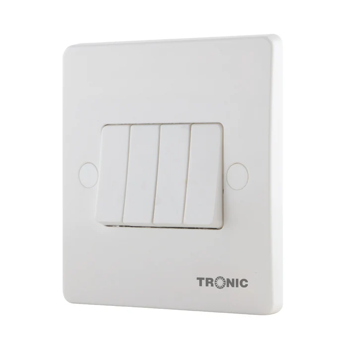 TRONIC 4 Gang 2 Way Switch