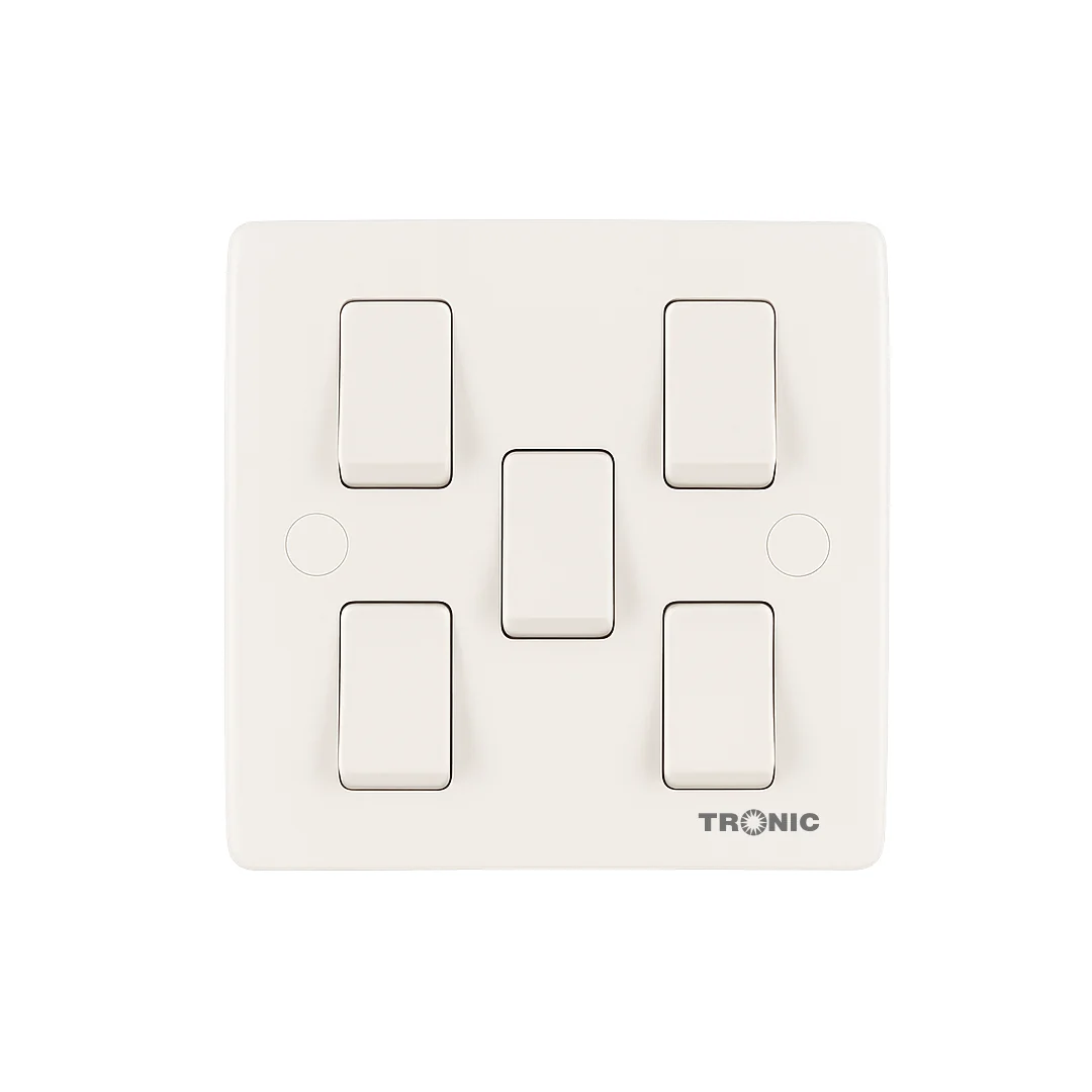 TRONIC 5 Gang 2 Way Switch
